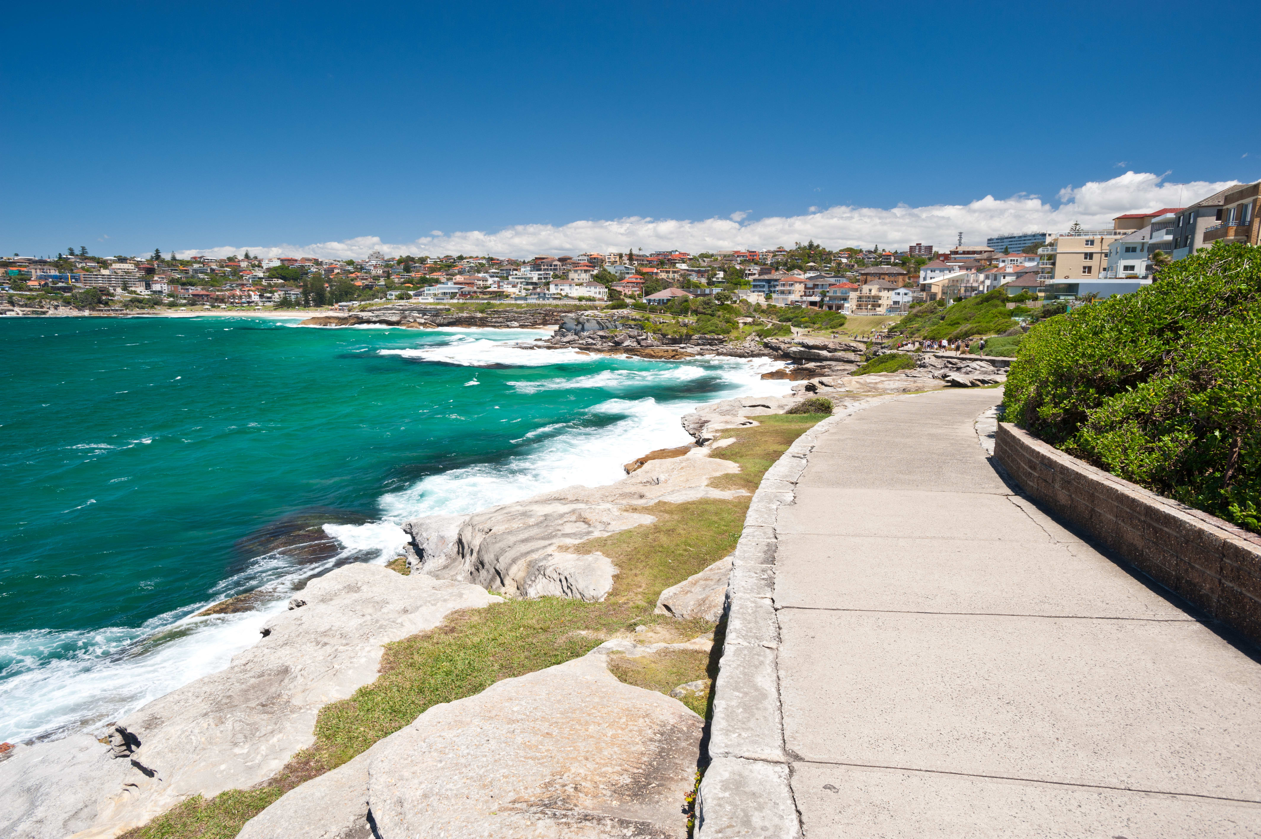 Image of Path, Walkway, Sidewalk, Flagstone, Nature, Outdoors, Promontory, Water, Scenery, Summer, Sea, Waterfront, Cityscape, Urban, 