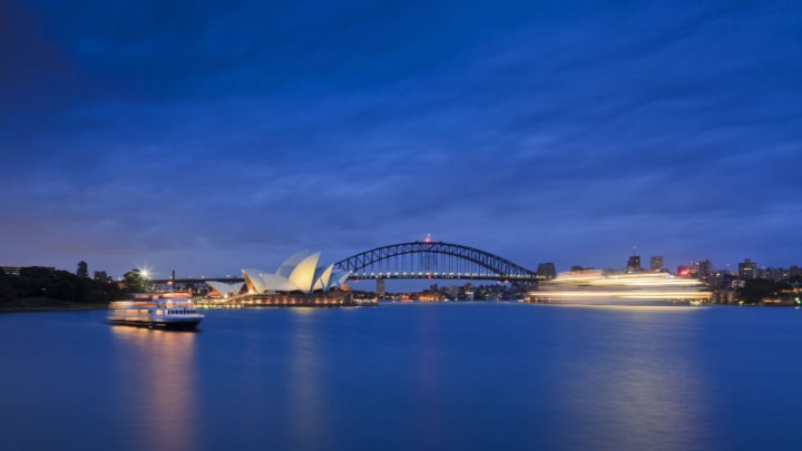 Image of Arch, Water, Waterfront, Boat, Vehicle, City, 