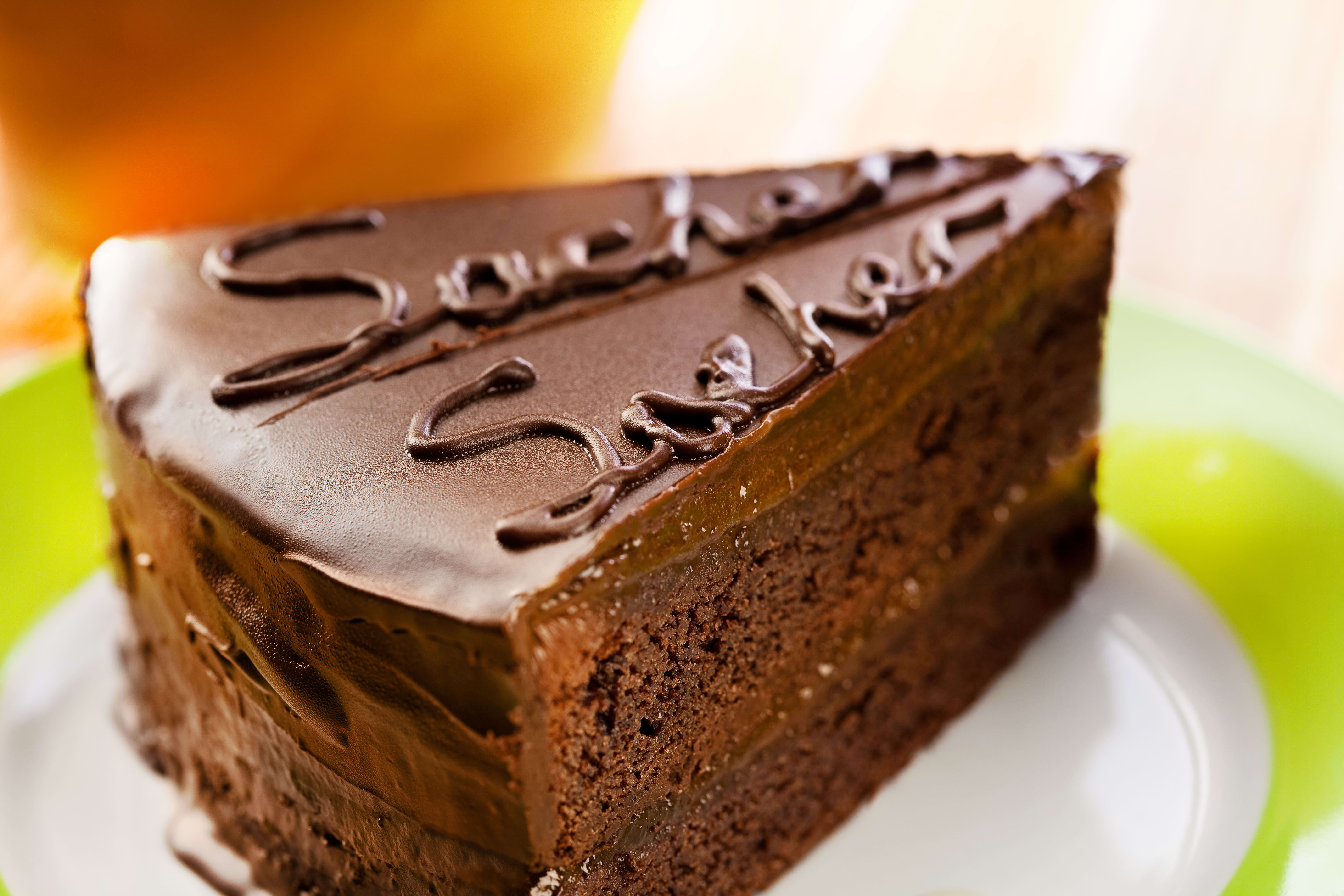 Image of Birthday Cake, Cake, Cream, Dessert, Food, Torte, Sweets, Chocolate, 