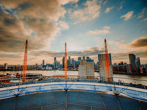Up at The O2.