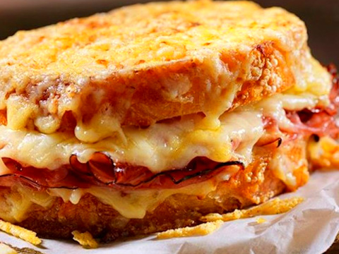Croque Monsieur & Champagne Cocktail