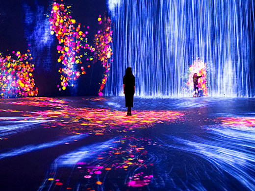 Immersive art show at Superblue Miami.