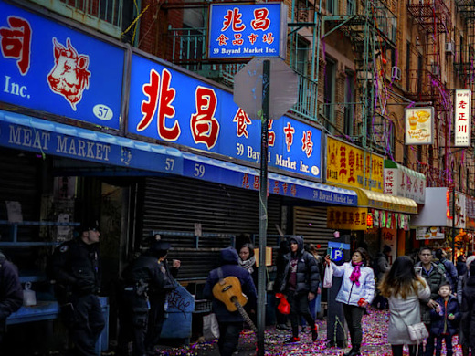 Chinatown in Manhattan.