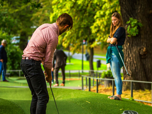 Adventure Golf at Kristineberg Golf Bar.