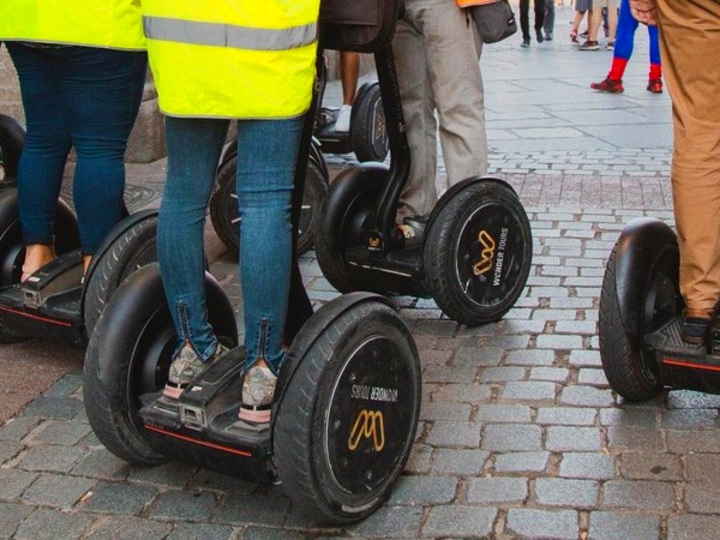 A Segway sightseeing tour in Madrid.