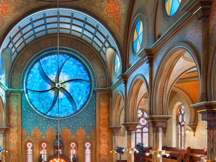 The interior of the Museum at Eldridge Street.