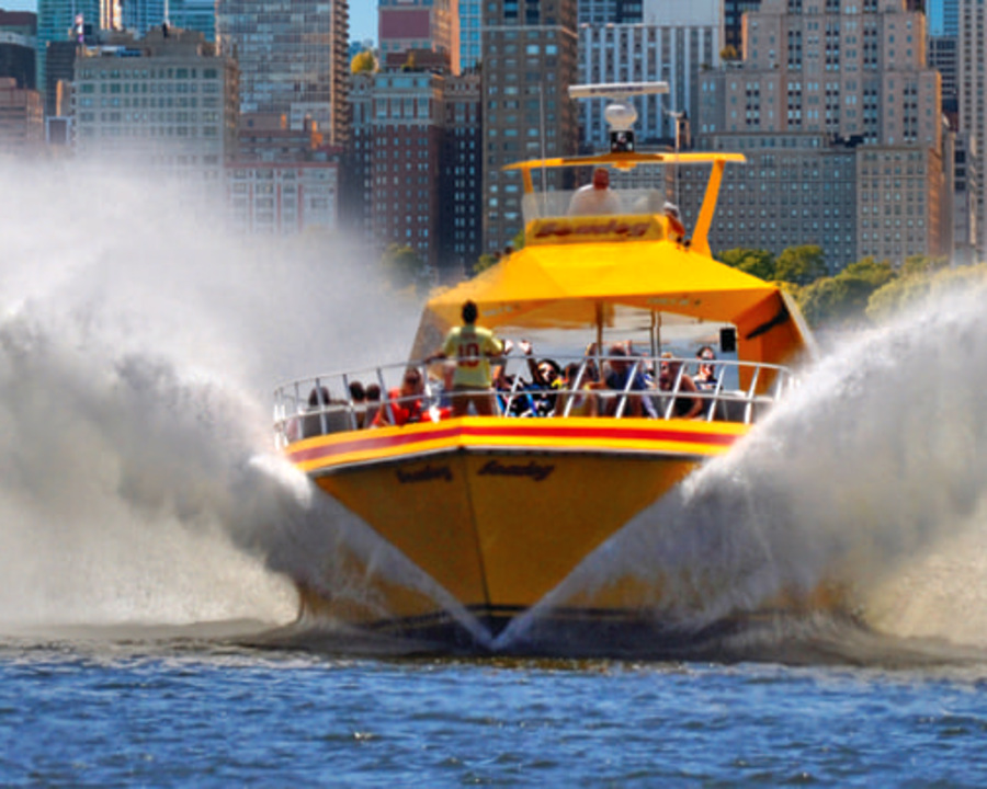 Cruise going through water