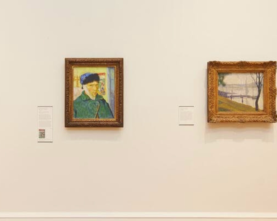 paintings on the wall