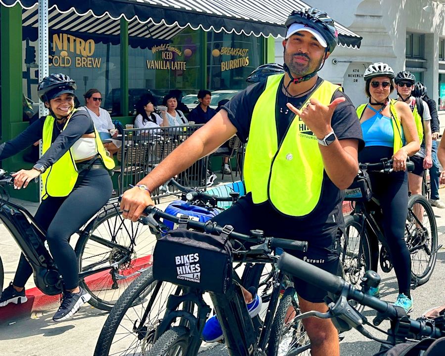 group of people in hi-vis and helmets