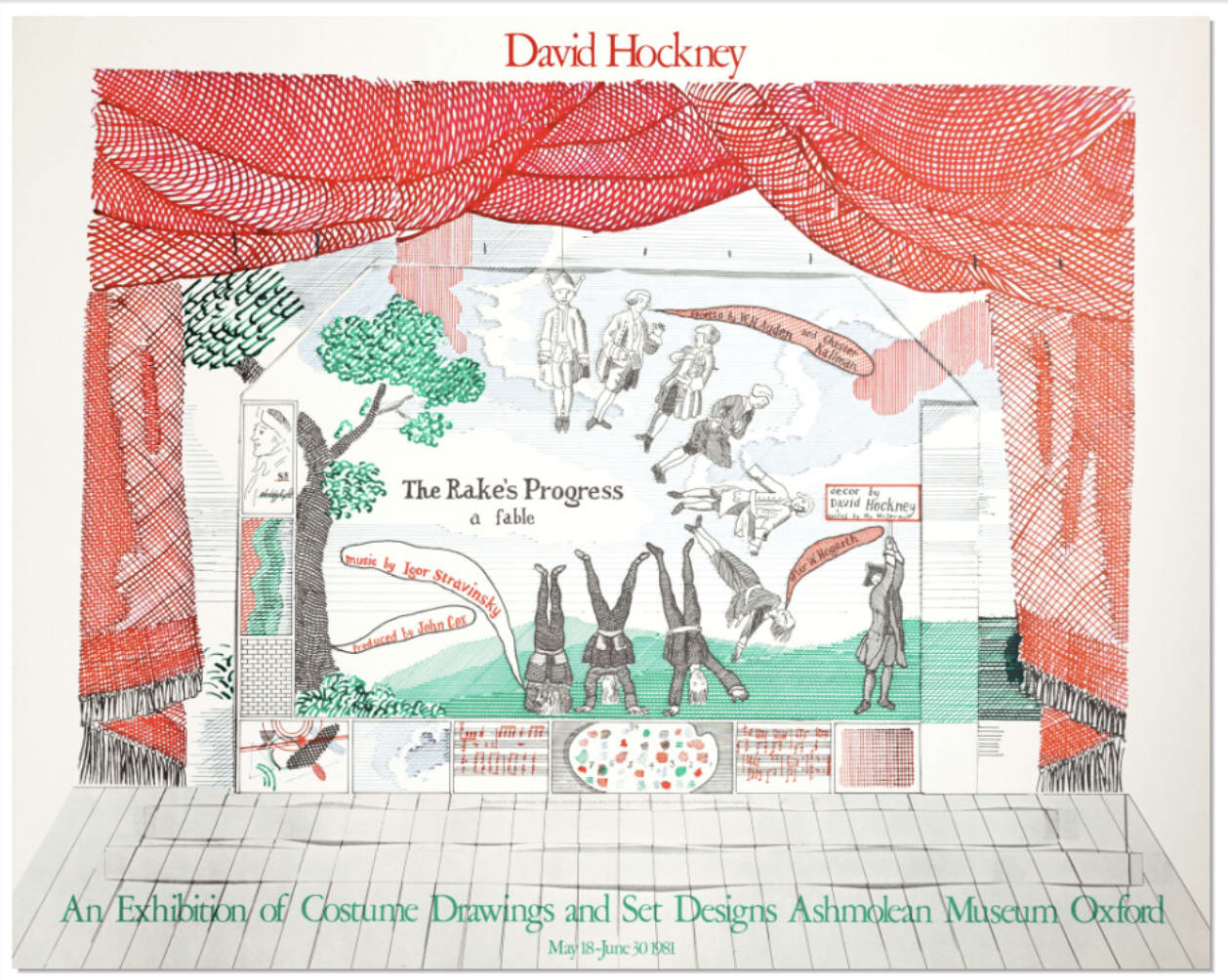 The Rake's Progress (Ashmolean) Poster by David Hockney
