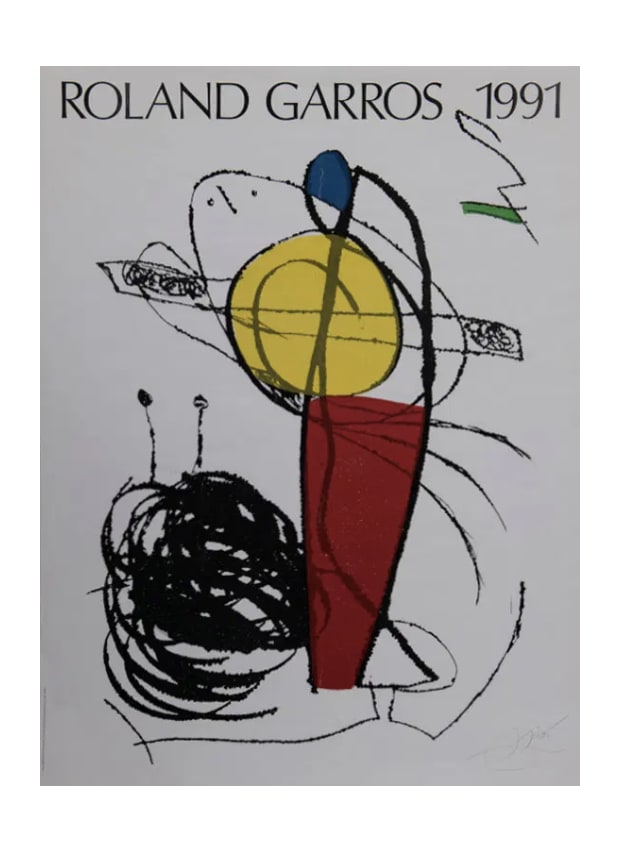 Miro for Roland Garros 1991 - rare