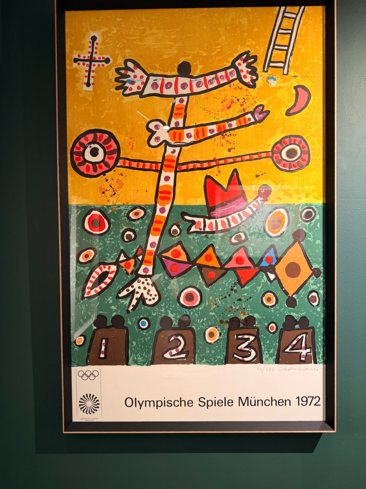 Munich 1972 - Allan Davie - Hand finished and hand signed