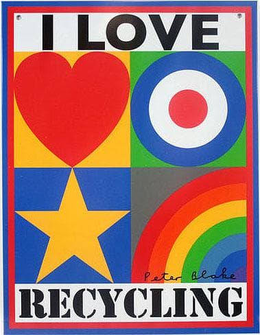 I love recycling by Peter Blake