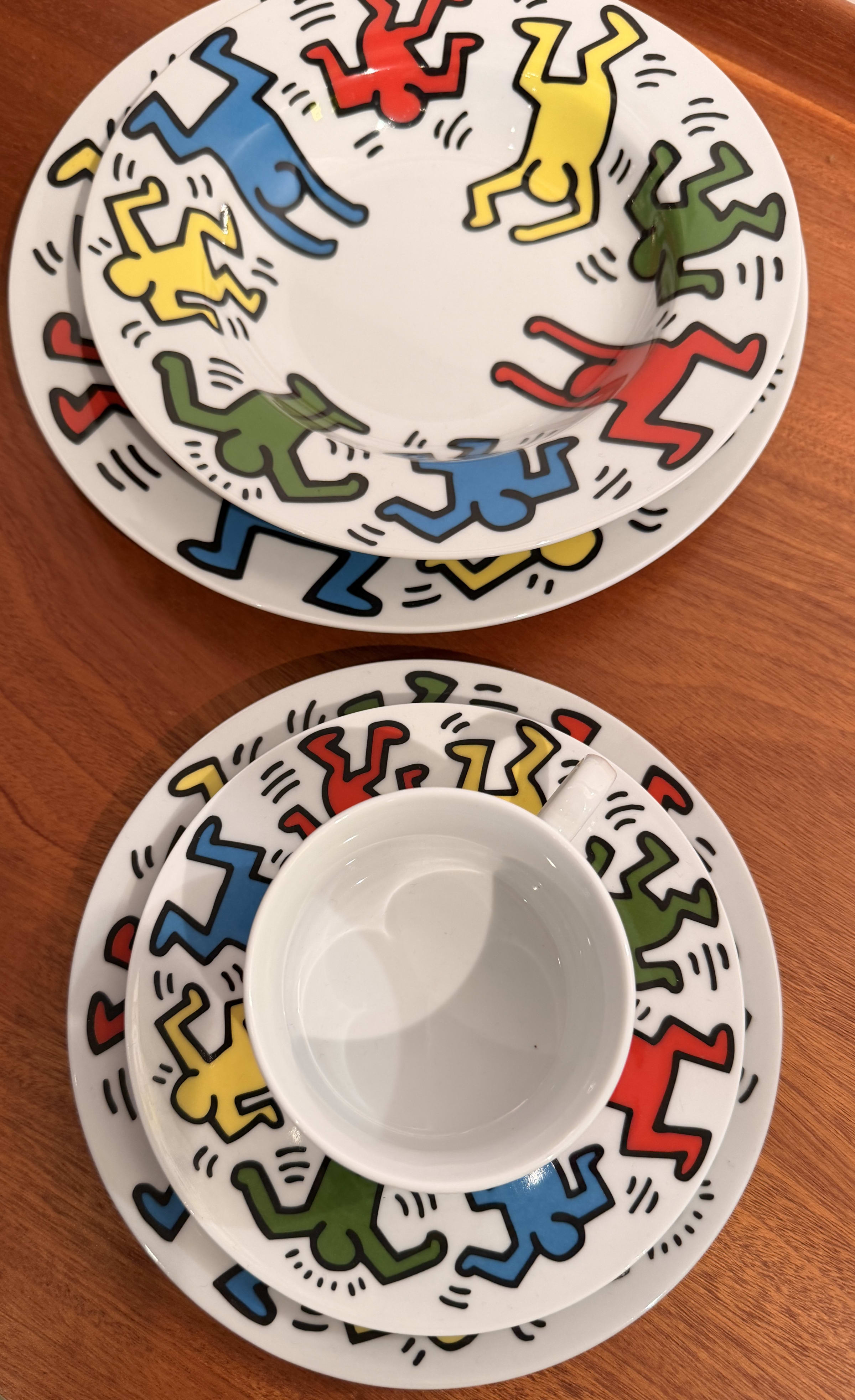 Kieth Harring Dinner Service 6 of each boxed
