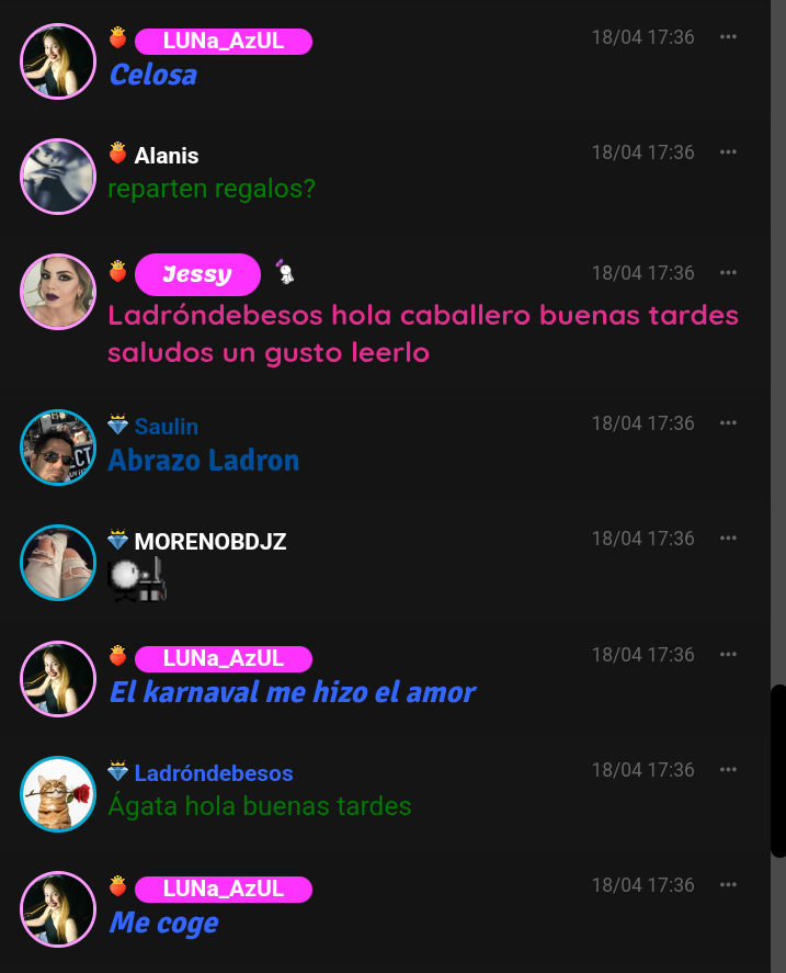 Andrea muy feliz con su amor kakaval