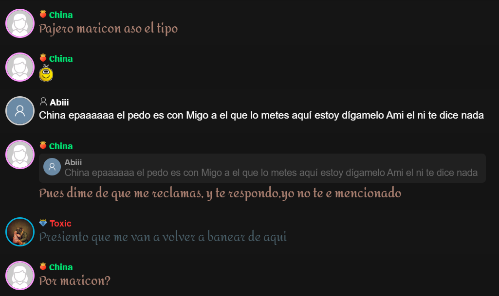China ataca a Toxic y Abi lo defiende 1