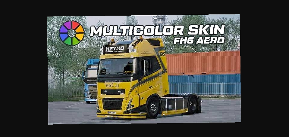 МОД TM Volvo FH6 Aero (SCS) Multicolor Skin v1.0 ДЛЯ EURO TRUCK SIMULATOR 2