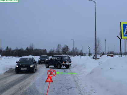 В Ухте автомобиль сбил пенсионерку на пешеходном переходе