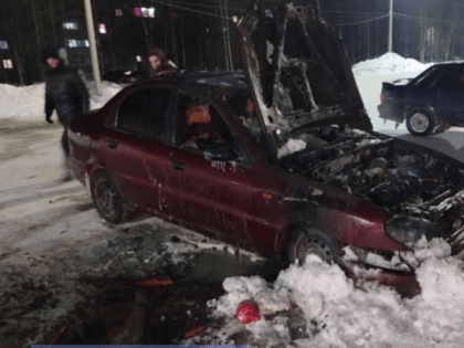 В Ухте сгорел автомобиль