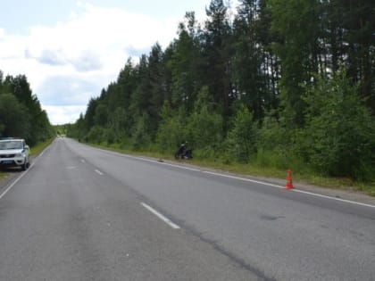 Под Ухтой пьяный водитель скутера улетел в кювет