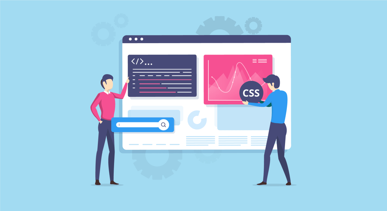 A web development team building a business website from design to launch