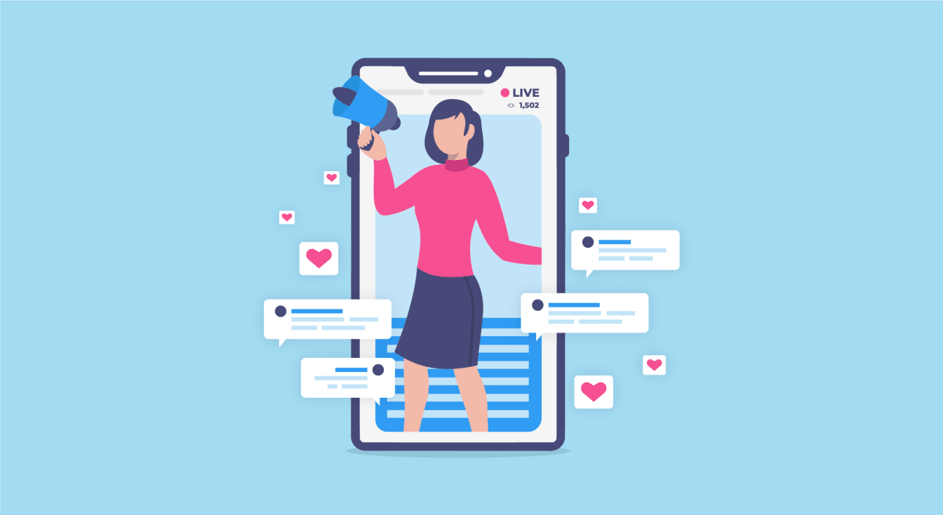 A social media influencer filming a sponsored product review for a brand campaign