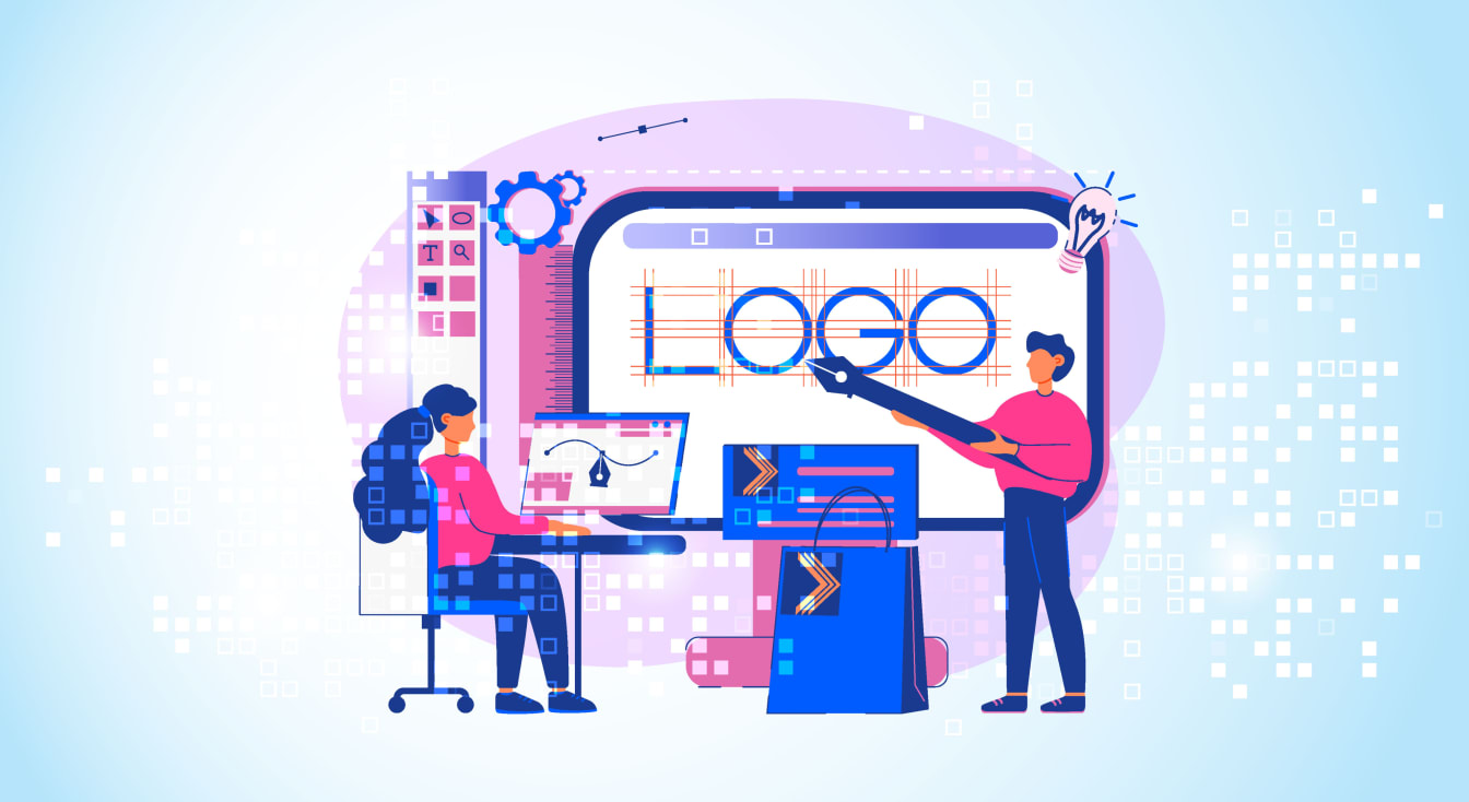 A well-designed logo anchoring a company's brand identity