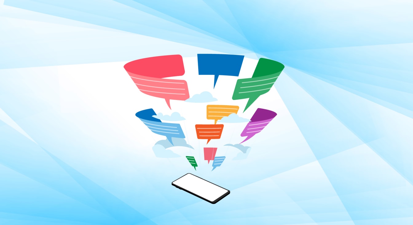 Small business owner sending a budget-friendly promotional text message to opted-in customers