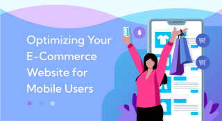 Shopping on an e-commerce store optimized for mobile phone screens