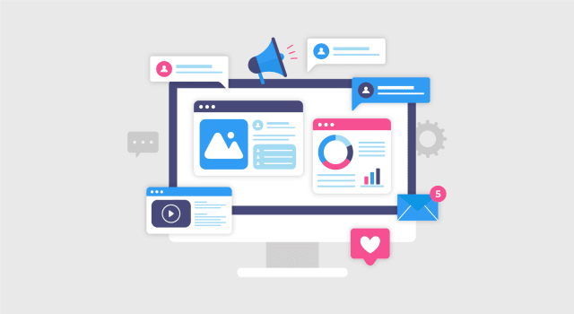 Marketing team reviewing digital campaign performance across search, social, and email