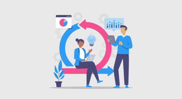 A brand's identity taking shape across a website, social profiles, and online ads