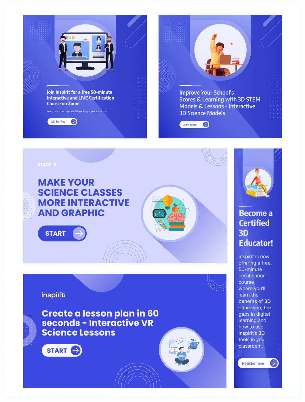 Inspirit VR Ad Creatives