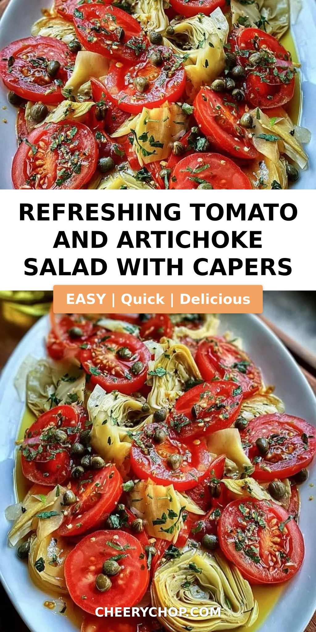Refreshing Tomato and Artichoke Salad with Capers