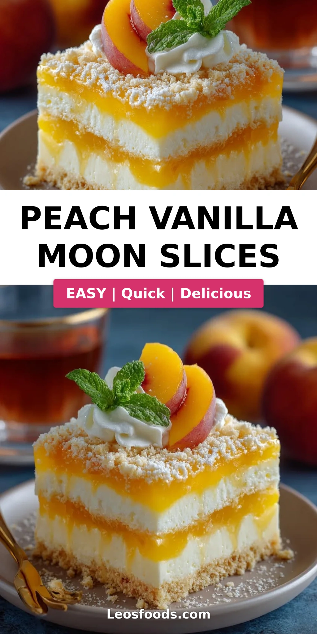 Peach Vanilla Moon Slices