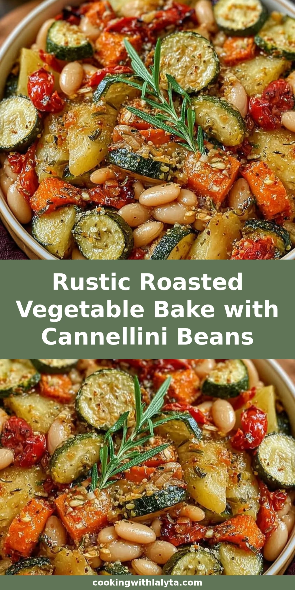 Rustic Roasted Vegetable Bake with Cannellini Beans