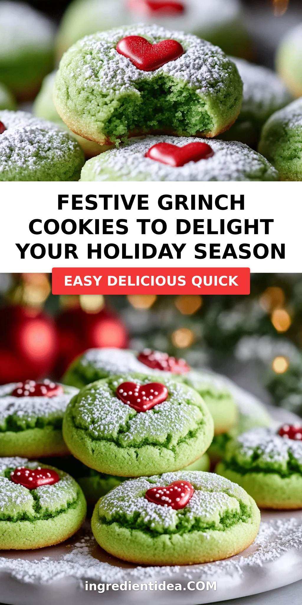 Festive Grinch Cookies to Delight Your Holiday Season