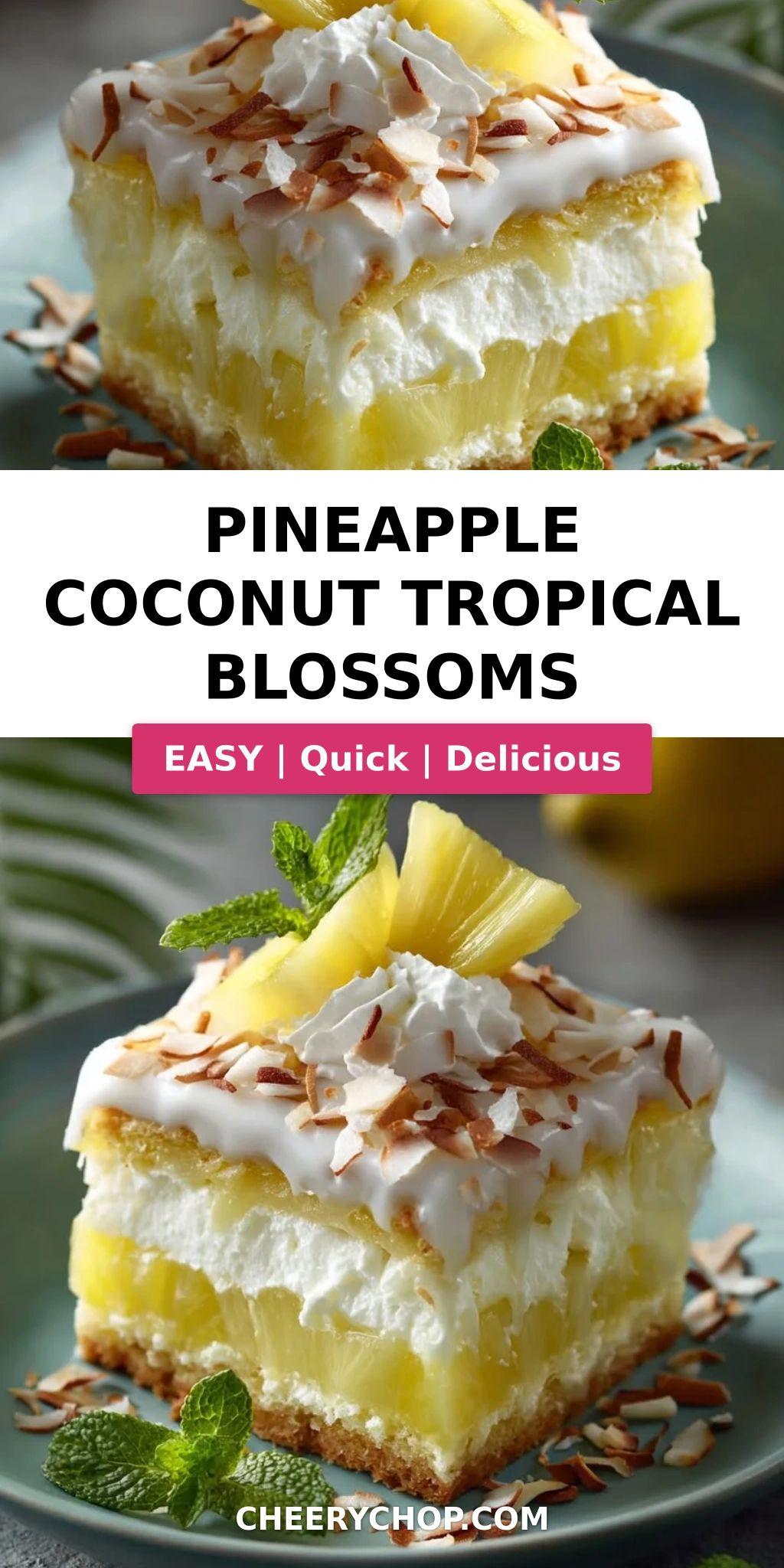 Pineapple Coconut Tropical Blossoms