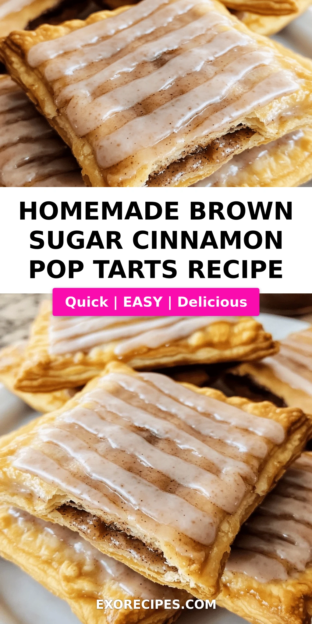 Brown Sugar Cinnamon Pop Tarts with Sweet Glaze: A Homemade Comfort Classic
