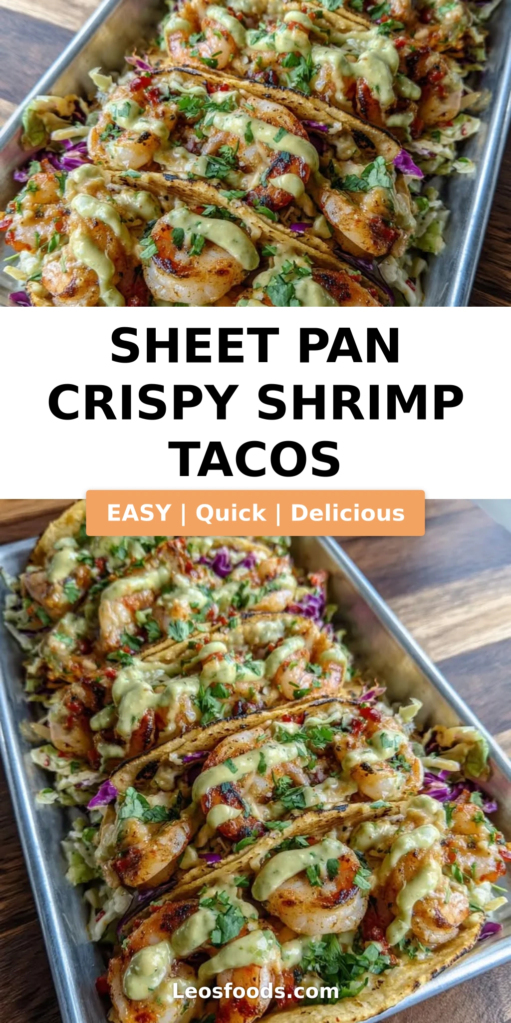Sheet Pan Crispy Shrimp Tacos