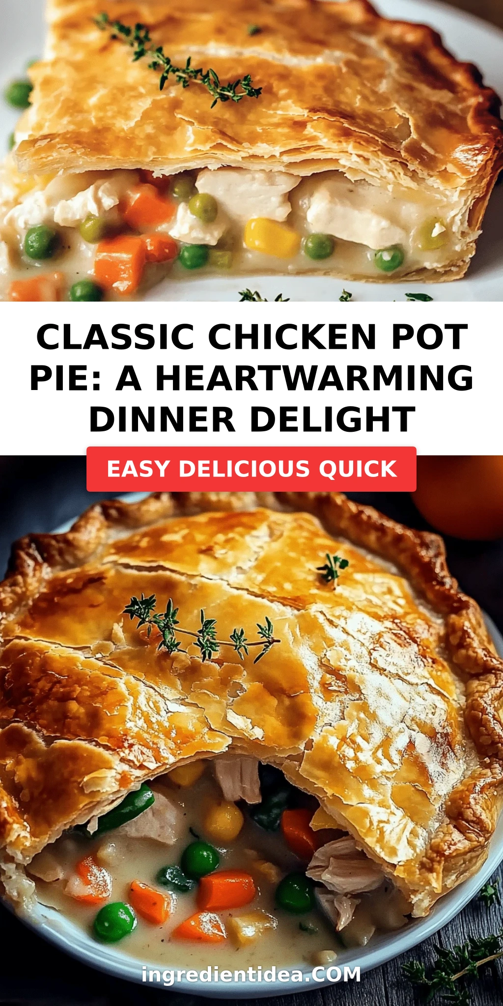 Classic Chicken Pot Pie: A Heartwarming Dinner Delight