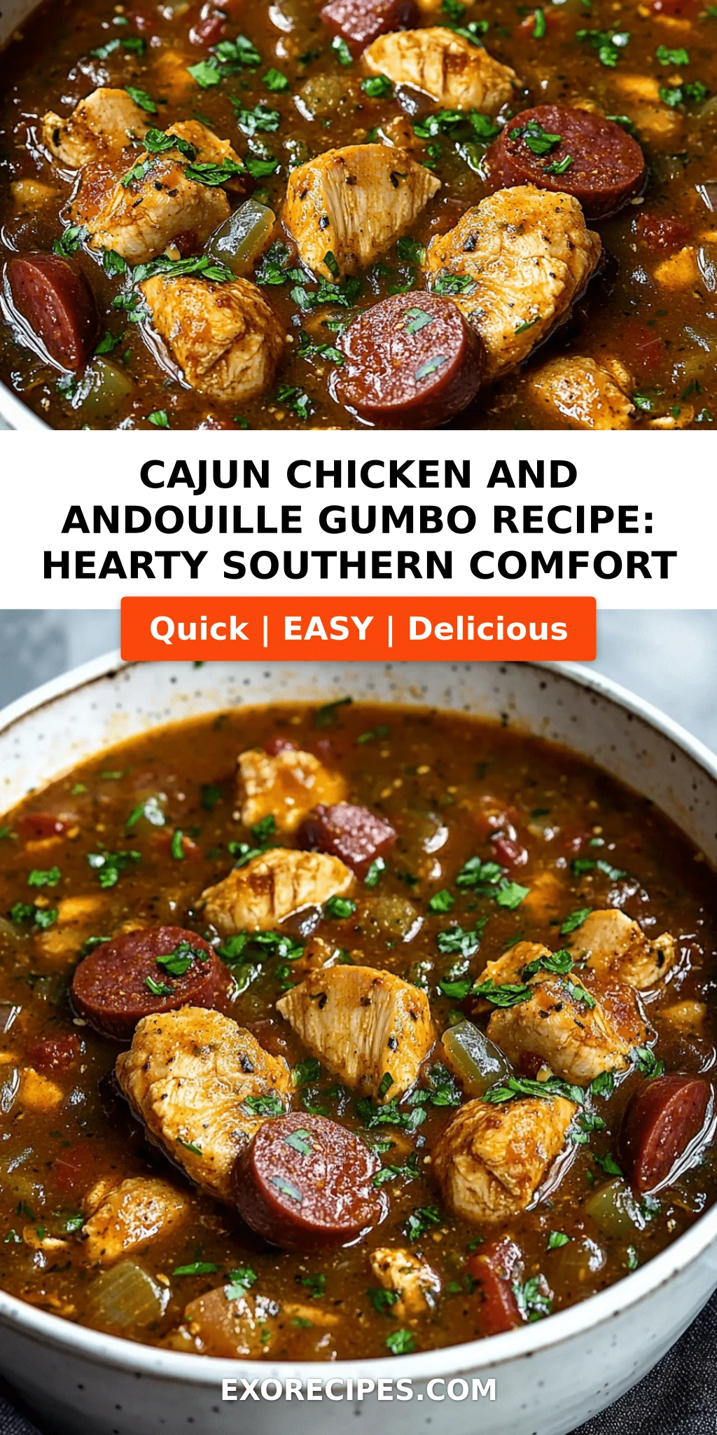 Cajun Chicken and Andouille Gumbo Recipe: A Soul-Satisfying, Flavorful Feast