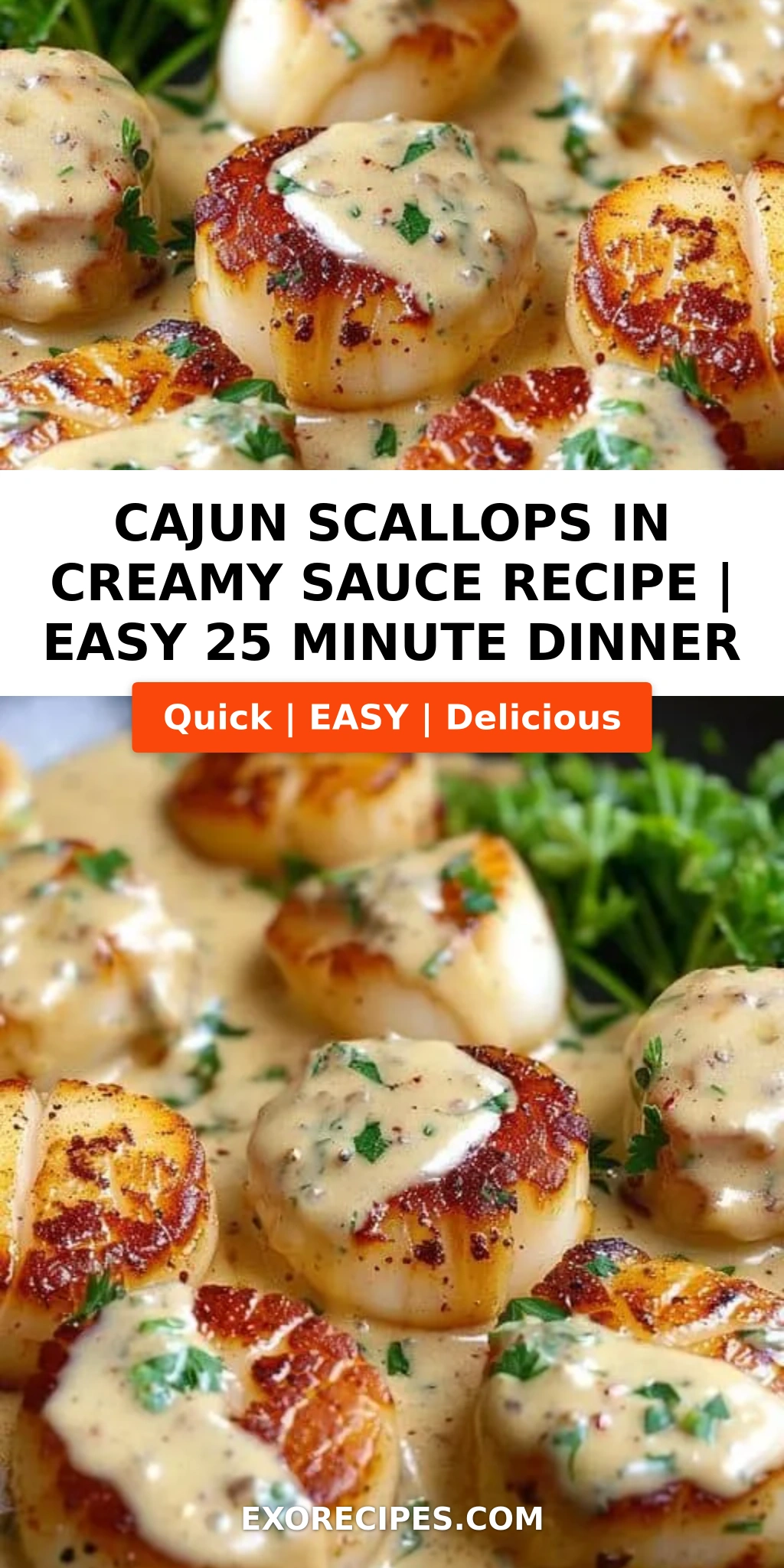 Cajun Scallops in Creamy Sauce: A Delectable Dinner Delight