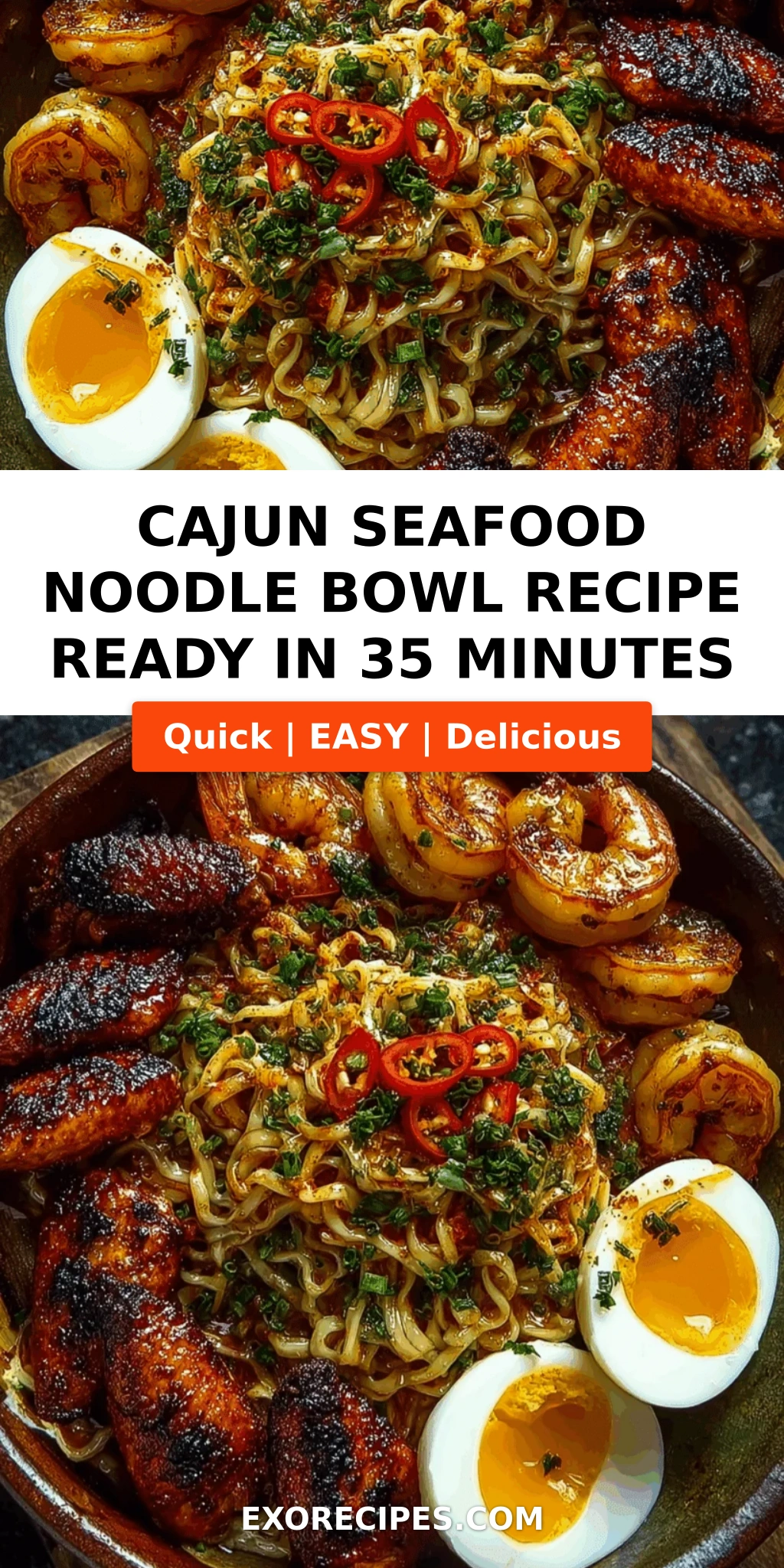 Cajun Seafood Noodle Bowl