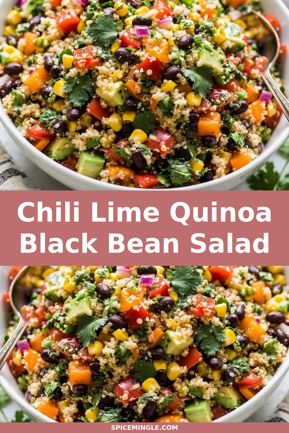 Chili Lime Quinoa Black Bean Salad