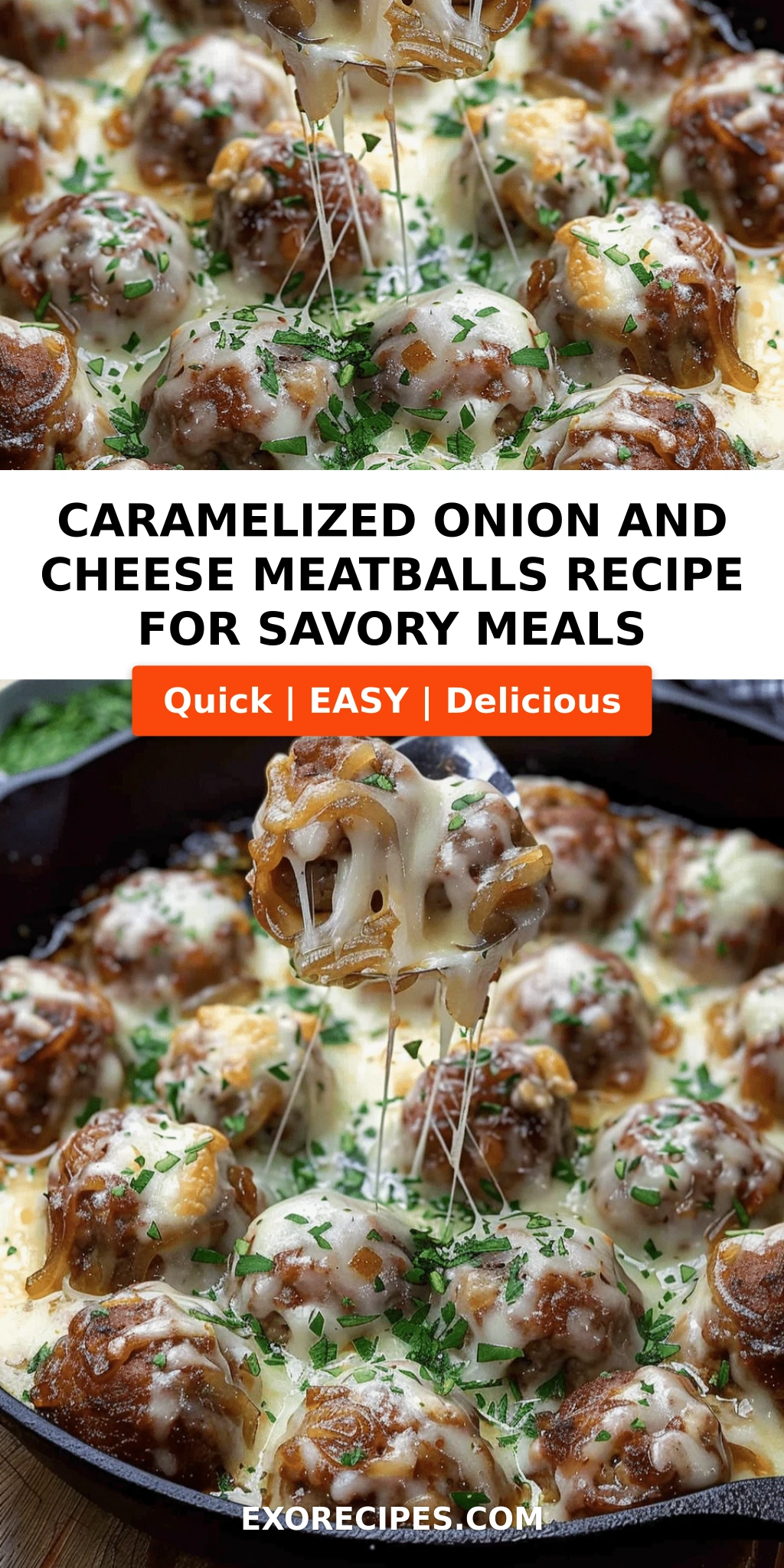 Caramelized Onion and Cheese Meatballs: A Savory Delight for Your Next Meal