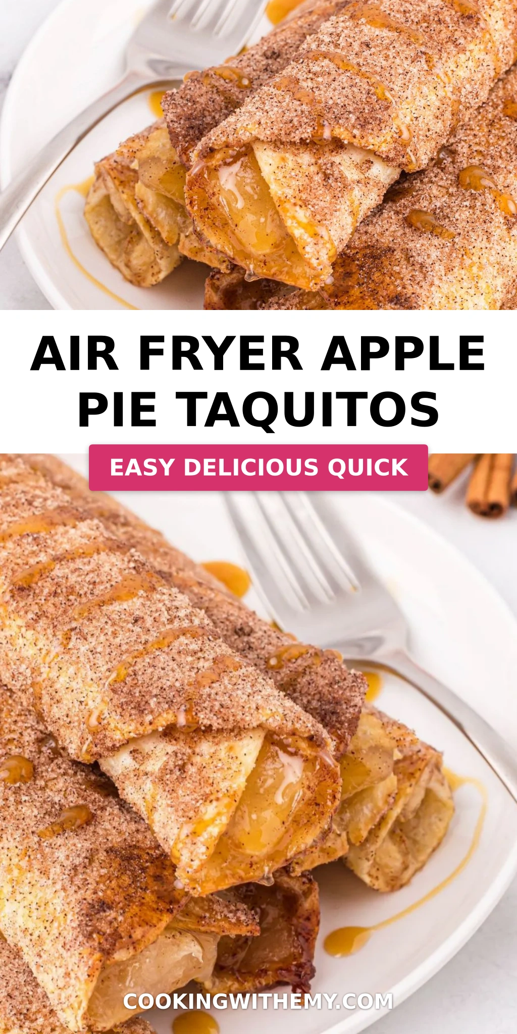 Air Fryer Apple Pie Taquitos