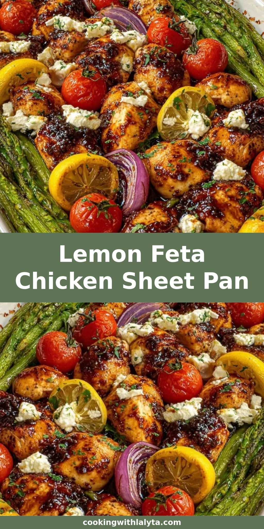 Lemon Feta Chicken Sheet Pan