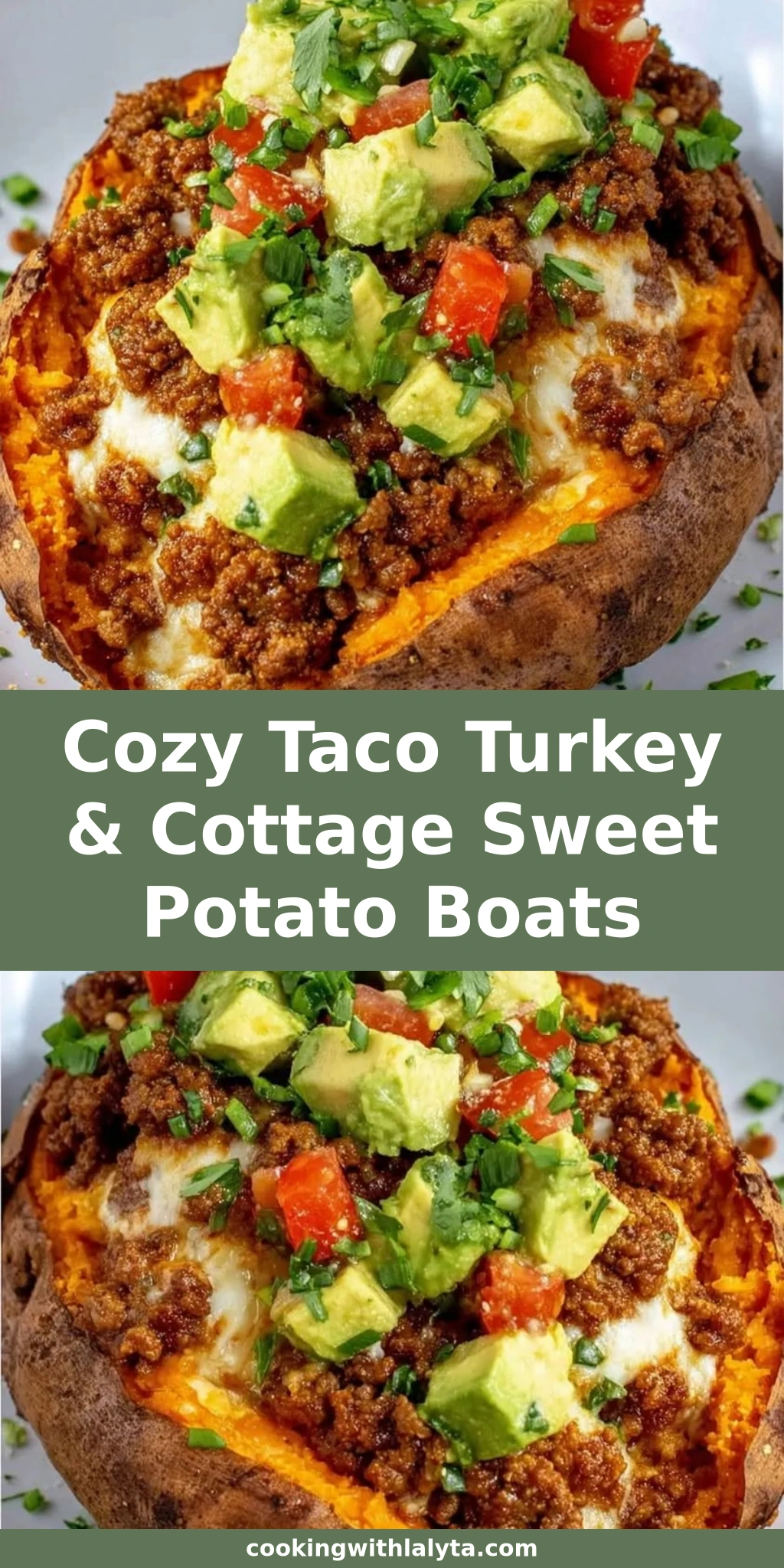 Cozy Taco Turkey & Cottage Sweet Potato Boats