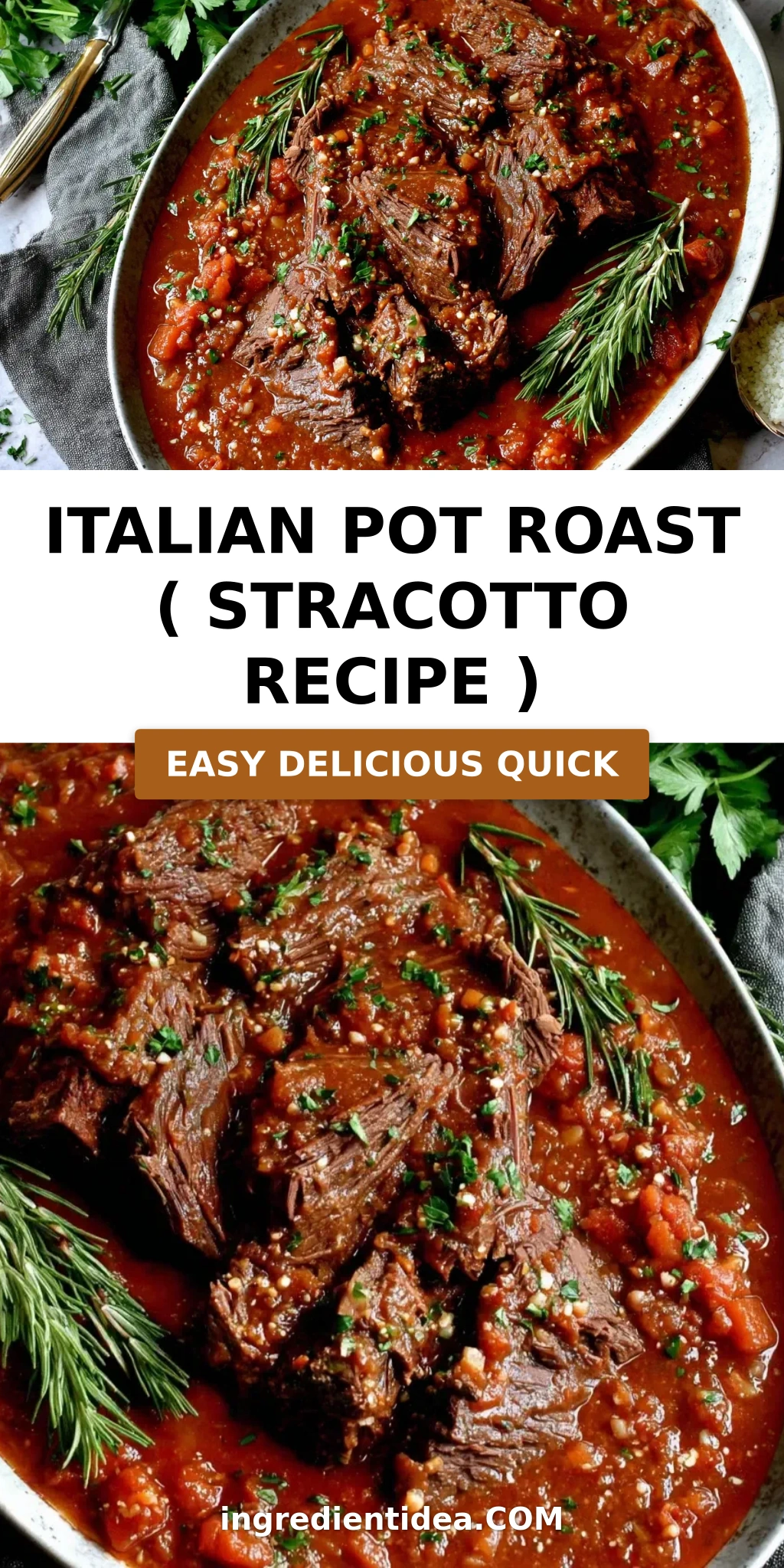 Italian Pot Roast ( Stracotto Recipe )