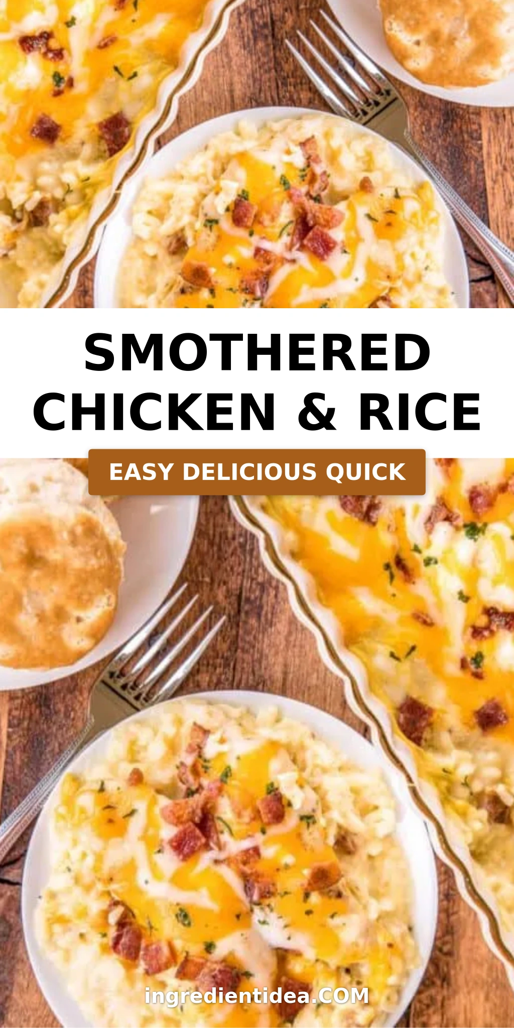 Smothered Chicken & Rice
